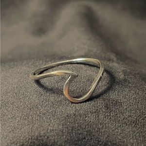 Wave Ring 925 Silver, size 7.5